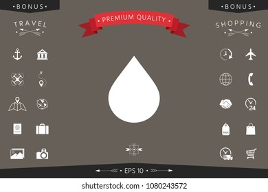 Drop symbol icon