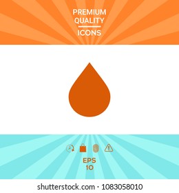 Drop symbol icon