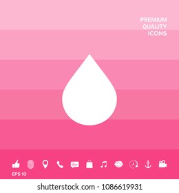 Drop symbol icon