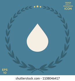 Drop symbol icon