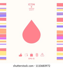 Drop symbol icon