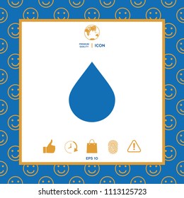 Drop symbol icon