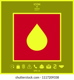 Drop symbol icon