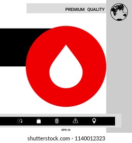 Drop symbol icon
