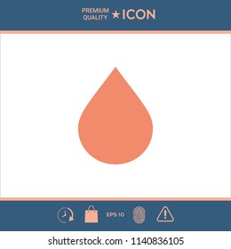 Drop symbol icon