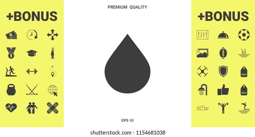 Drop symbol icon