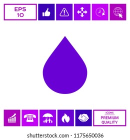 Drop symbol icon