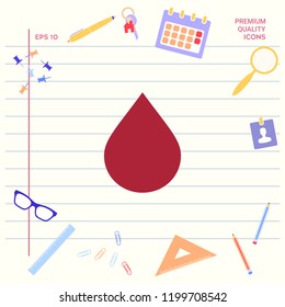 Drop symbol icon