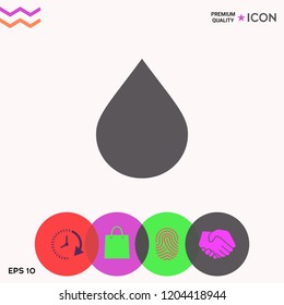 Drop symbol icon