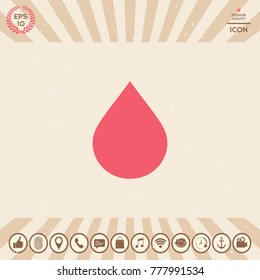 Drop symbol icon