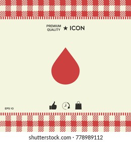 Drop symbol icon