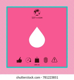 Drop symbol icon