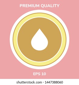 Drop symbol icon. Graphic elements for your design