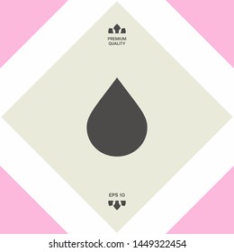 Drop symbol icon. Graphic elements for your design