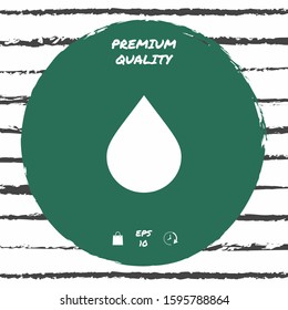 Drop symbol icon. Graphic elements for your design
