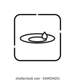 Drop, drop symbol vector icon