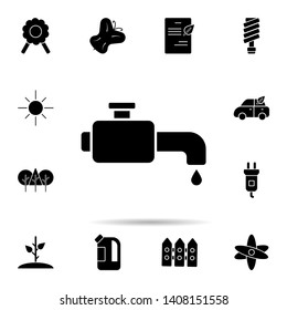 Drop, tab, water icon. Universal set of ecology for website design and development, app development