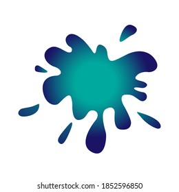 Drop texture isolated on white background. Splash grunge texture. Vector illustration. Paint blot. Isolated vector illustration
