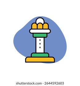 Drop Tower Icon vector stock illustration