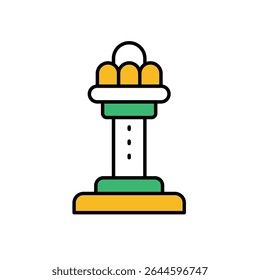 Drop Tower Icon vector stock illustration