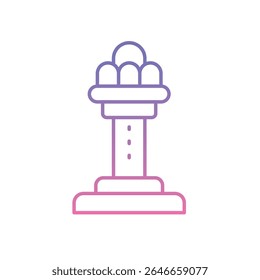 Drop Tower Icon vector stock illustration