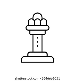 Drop Tower Icon vector stock illustration