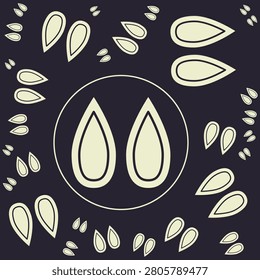 Drop trendy vector illustration in flat style ravishing background.eps
