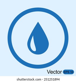 Drop vector  icon