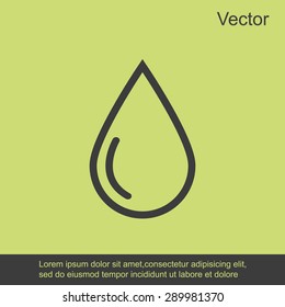 Drop vector icon 