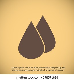 Drop vector icon 