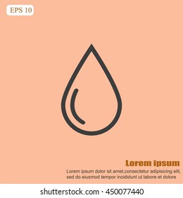 Drop vector icon
