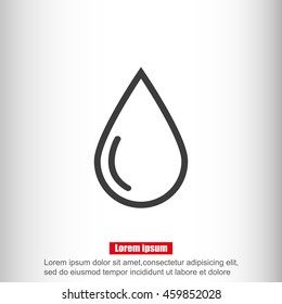 Drop vector icon