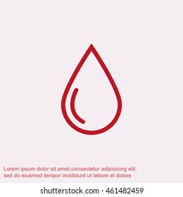 Drop vector icon