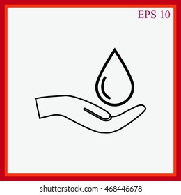 Drop vector icon