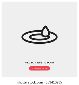 Drop vector icon