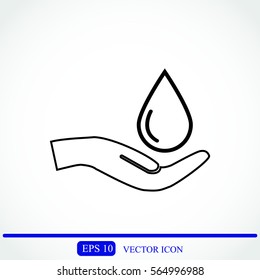 Drop vector icon