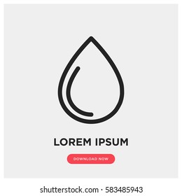 Drop vector icon