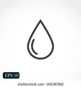 Drop vector icon