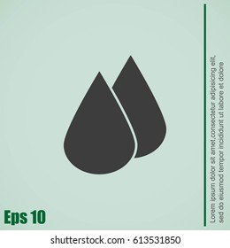 Drop vector icon