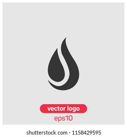 Drop vector icon illustration.Ui/Ux.Light backround.Premium quality.