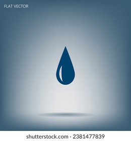 Drop - vector icon illustration flat icon.