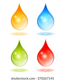 Drop vector icon vector illustration isolated on white background