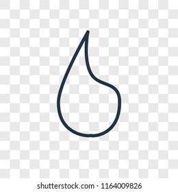Drop vector icon isolated on transparent background, Drop logo concept