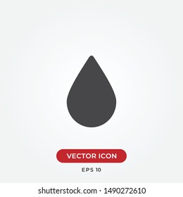 Drop vector icon in modern design style for web site and mobile app