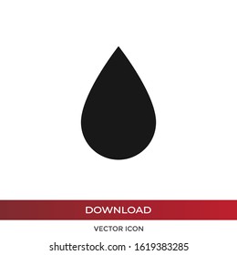 Drop vector icon in modern design style for web site and mobile app