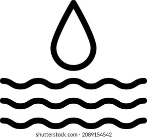drop Vector illustration on a transparent background. Premium quality symbols. Stroke vector icon for concept and graphic design.