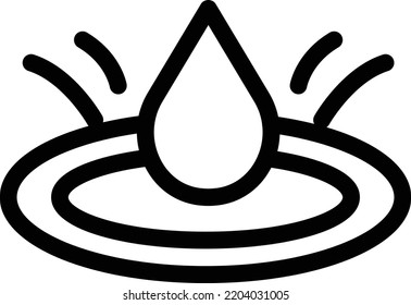 drop Vector illustration on a transparent background. Premium quality symmbols. Thin line vector icons for concept and graphic design. 
