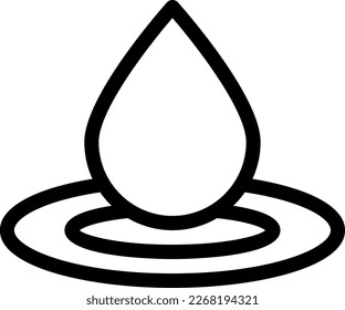 drop  Vector illustration on a transparent background. Premium quality symmbols. Thin line vector icons for concept and graphic design.