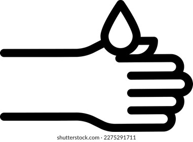 Drop-Vektorgrafik auf transparentem Hintergrund. Hochwertige Symbole. Dünne Vektorsymbole für Konzept und Grafikdesign. 
