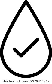 drop Vector illustration on a transparent background. Premium quality symmbols. Thin line vector icons for concept and graphic design.
